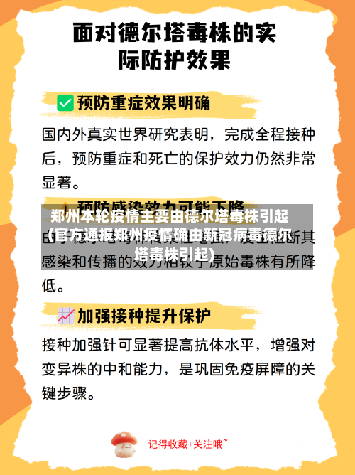 郑州本轮疫情主要由德尔塔毒株引起(官方通报郑州疫情确由新冠病毒德尔塔毒株引起)-第2张图片