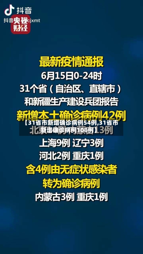 【31省市新增确诊病例54例,31省市新增确诊病例108例】