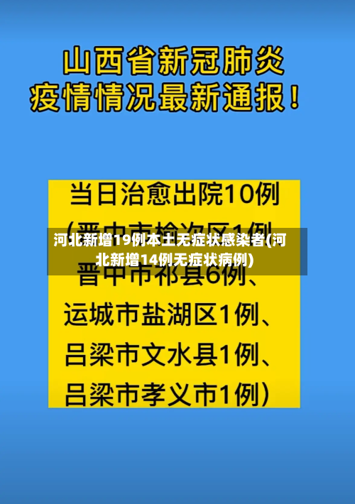 河北新增19例本土无症状感染者(河北新增14例无症状病例)-第2张图片