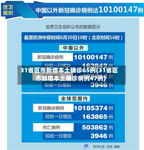 31省区市新增本土确诊65例(31省区市新增本土确诊病例47例)