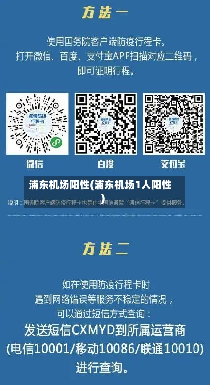 浦东机场阳性(浦东机场1人阳性)