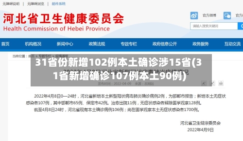 31省份新增102例本土确诊涉15省(31省新增确诊107例本土90例)-第2张图片
