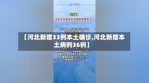 【河北新增33例本土确诊,河北新增本土病例36例】