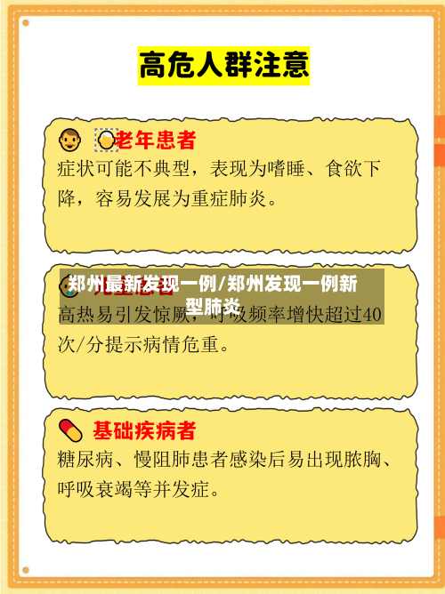 郑州最新发现一例/郑州发现一例新型肺炎