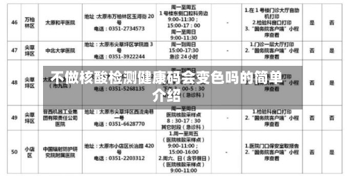 不做核酸检测健康码会变色吗的简单介绍-第2张图片