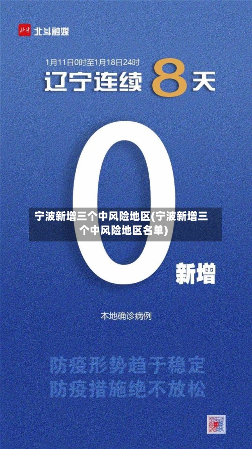 宁波新增三个中风险地区(宁波新增三个中风险地区名单)