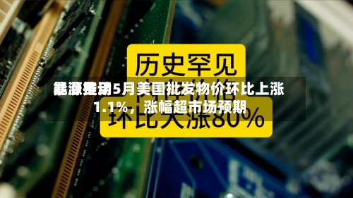 能源费用暴涨推动5月美国批发物价环比上涨1.1%，涨幅超市场预期-第3张图片