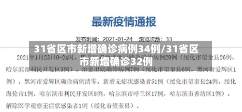 31省区市新增确诊病例34例/31省区市新增确诊32例